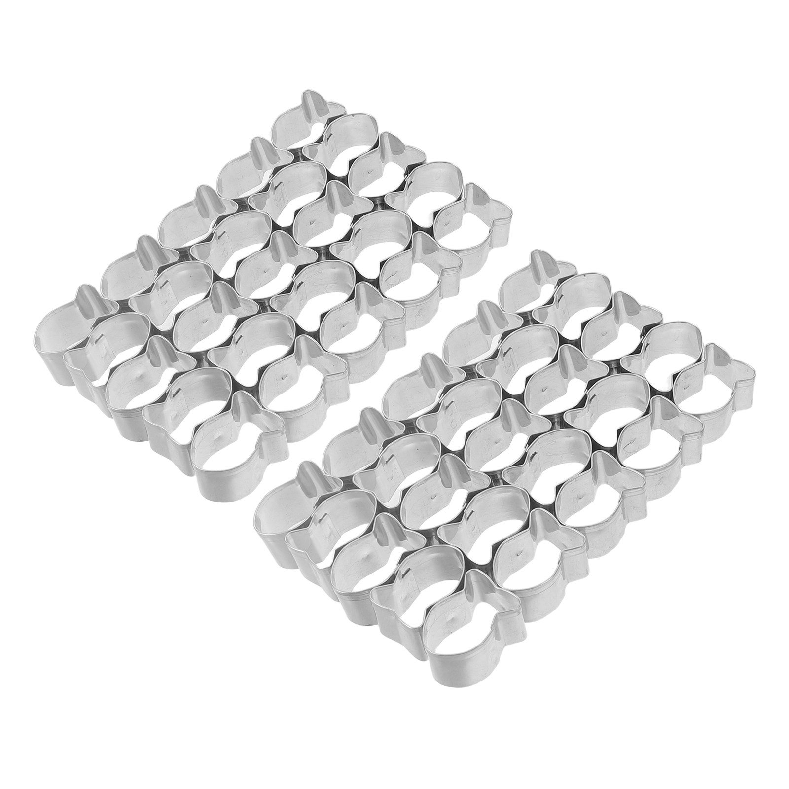 Baking Kitchen Set - 2 Stück Fischförmige Ausstechformen aus Edelstahl,