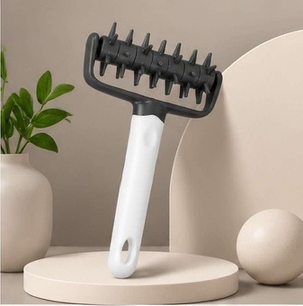 Kitchen Roller Baking - Pizzateigroller, ergonomischer Noppenroller für gleichmäßige Teigkanten,