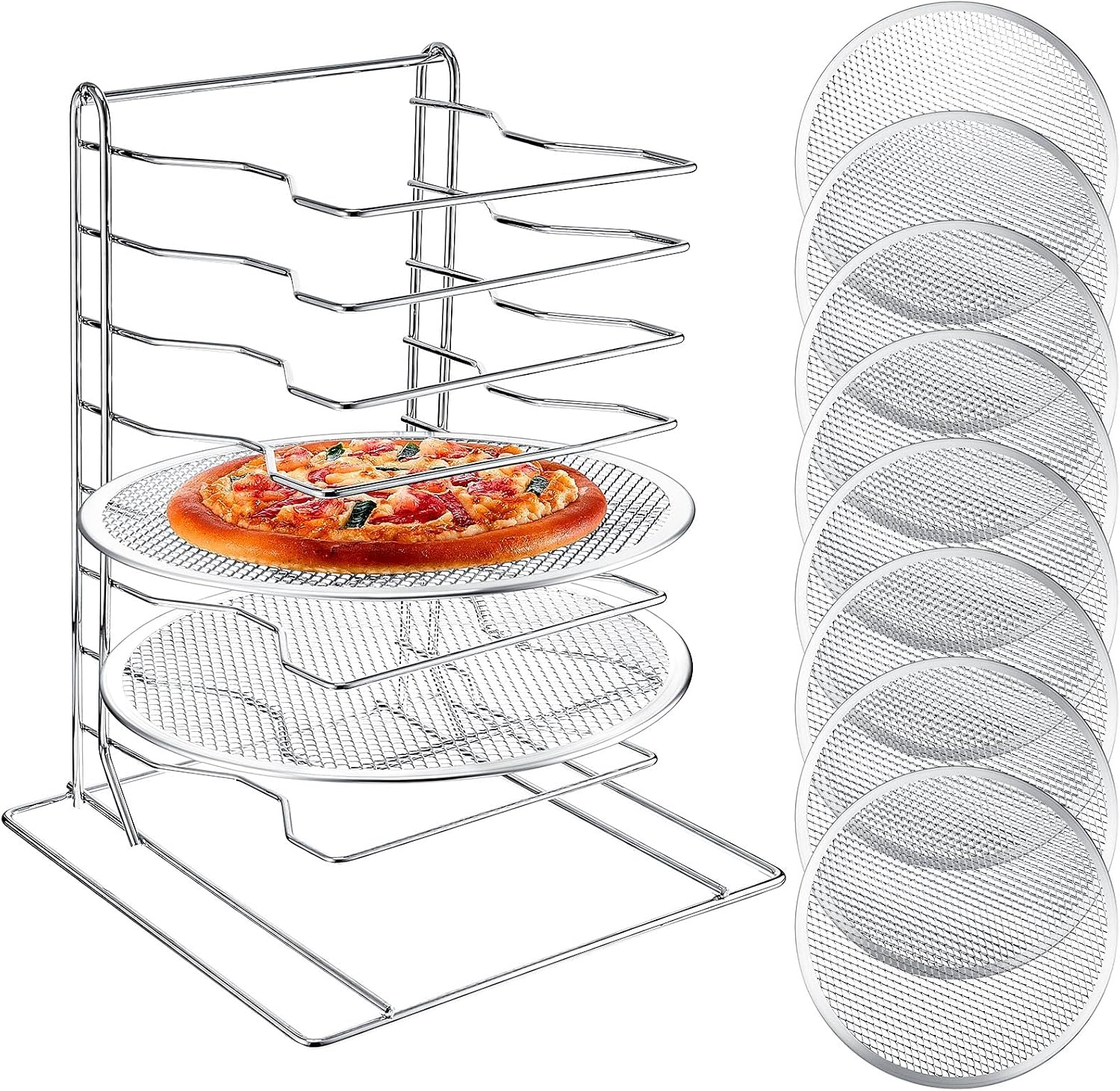 Pizza-Regal mit 8 Etagen und 8 – Kitchen Baking Rack Bewertung und Preis
